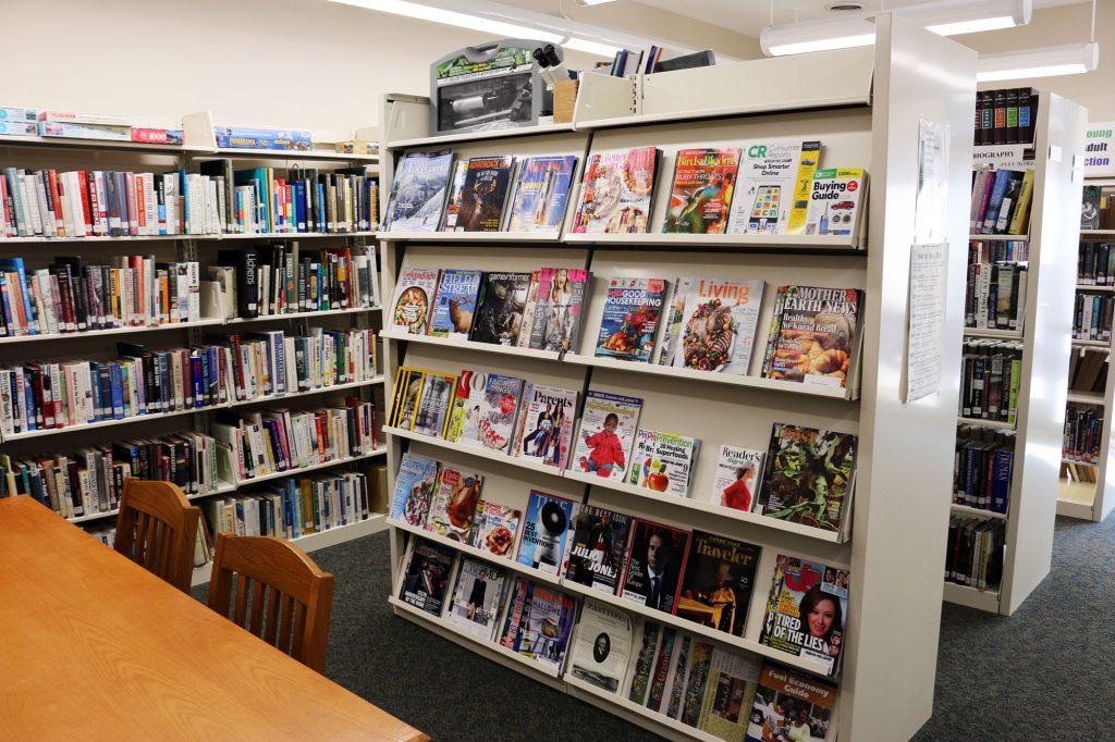 Horicon library bookshelves